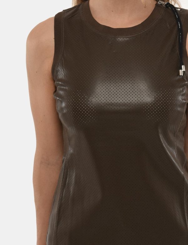 Top Pinko traforato in ecopelle - 100% poliestereLa modella indossa la taglia S è alta 170 cm e la vestibilità è regolare. L