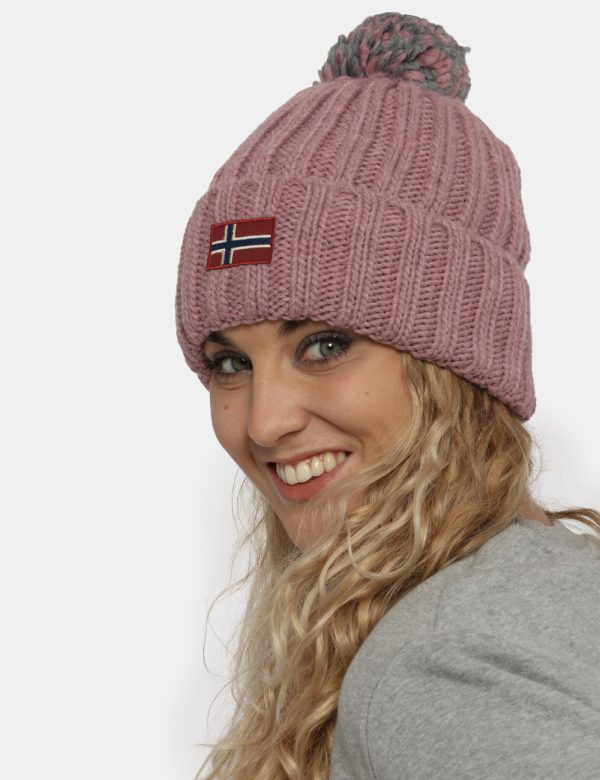 Cappello Napapijri rosa - COMPOSIZIONE E VESTIBILITÀ:75% acrilico 10% lana 10% poliamide 5% viscosaCONSIGLI DI STILE:Cappell