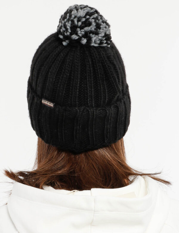 Cappello Napapijri con pompon - 75% acrilico 10% lana 10% poliammide 5% viscosaTaglia unicaUn cappellino con logo e pompon p