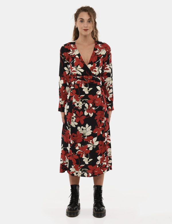 Vestito Pinko floreale - 100% viscosaLa modella indossa la taglia S è alta 170 cm e la vestibilità è regolare. Spalle: 46cm