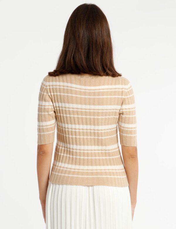 Maglia Rue De Clerie a righe - 42% viscosa 38% poliestere 20% poliammideLa modella indossa la taglia S ed è alta 178 cm e la