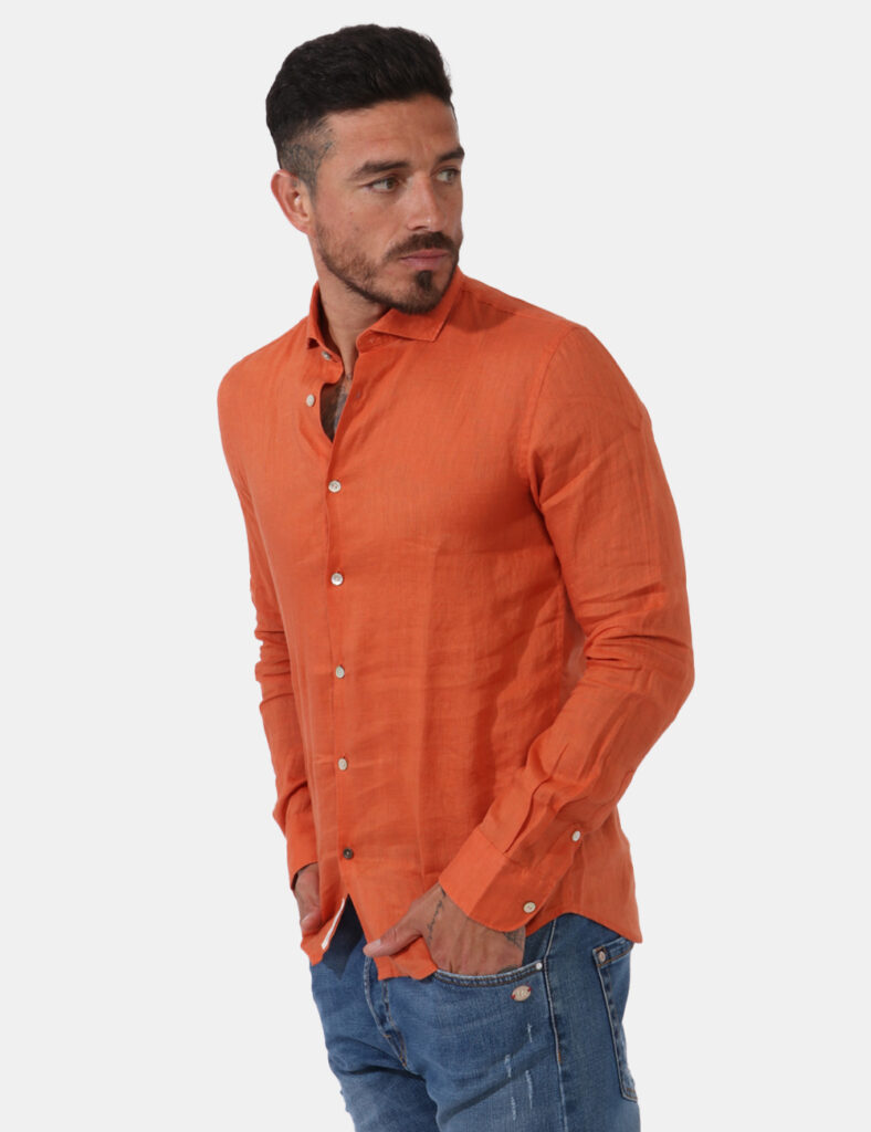 Outlet camicia da uomo scontata - Camicia Yes Zee Marrone