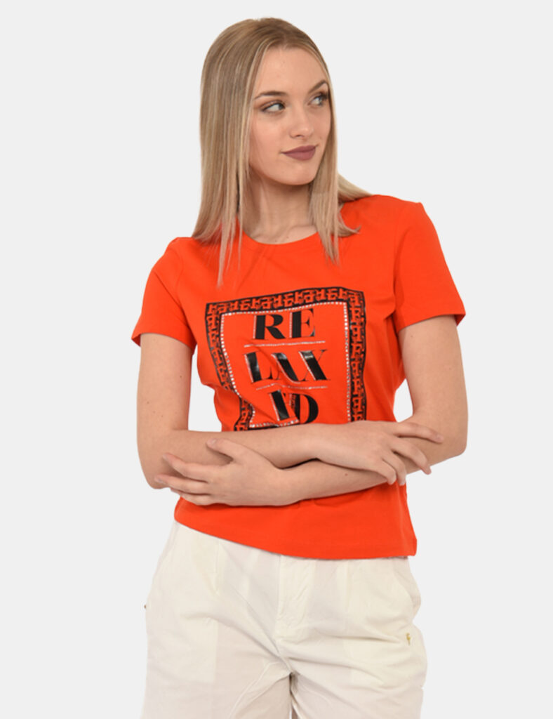 Abbigliamento donna scontato - T-shirt Fracomina Arancione