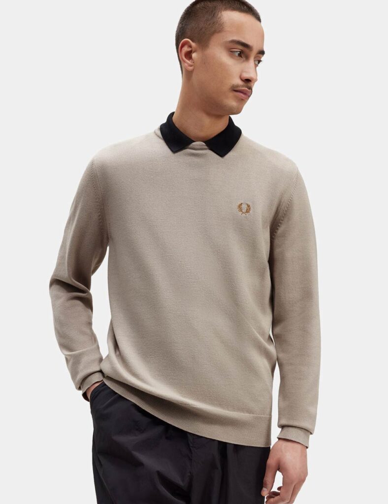Maglione Fred Perry Beige