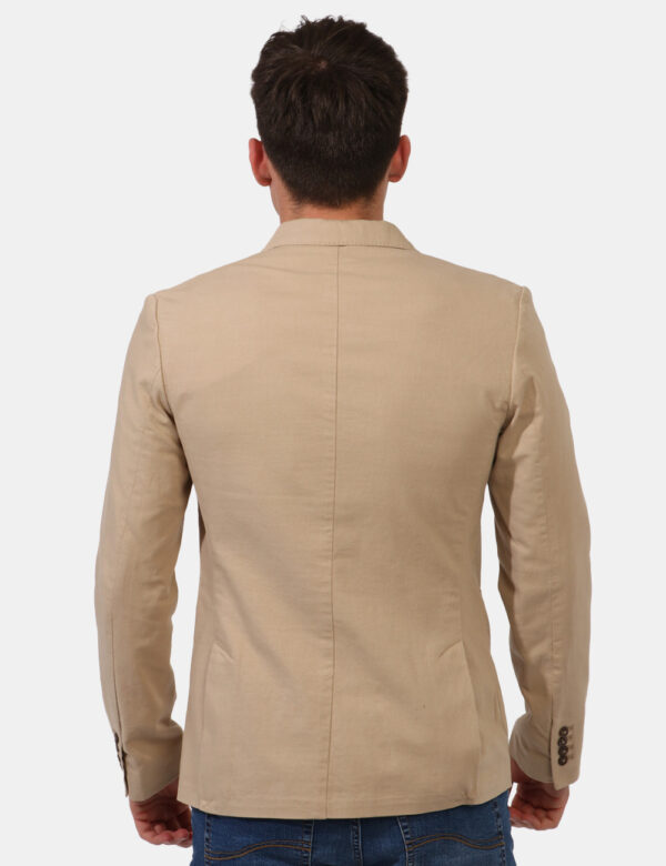 Giacca Yes Zee Beige - Giacca classica in cotone ed in total beige. Presente doppia tasca a toppa più taschino fake ad altez