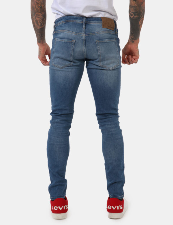 Jeans Antony Morato Jeans - Jeans in total blu denim light slavato con tasche sagomate sul fronte e tasche a toppa sul retro