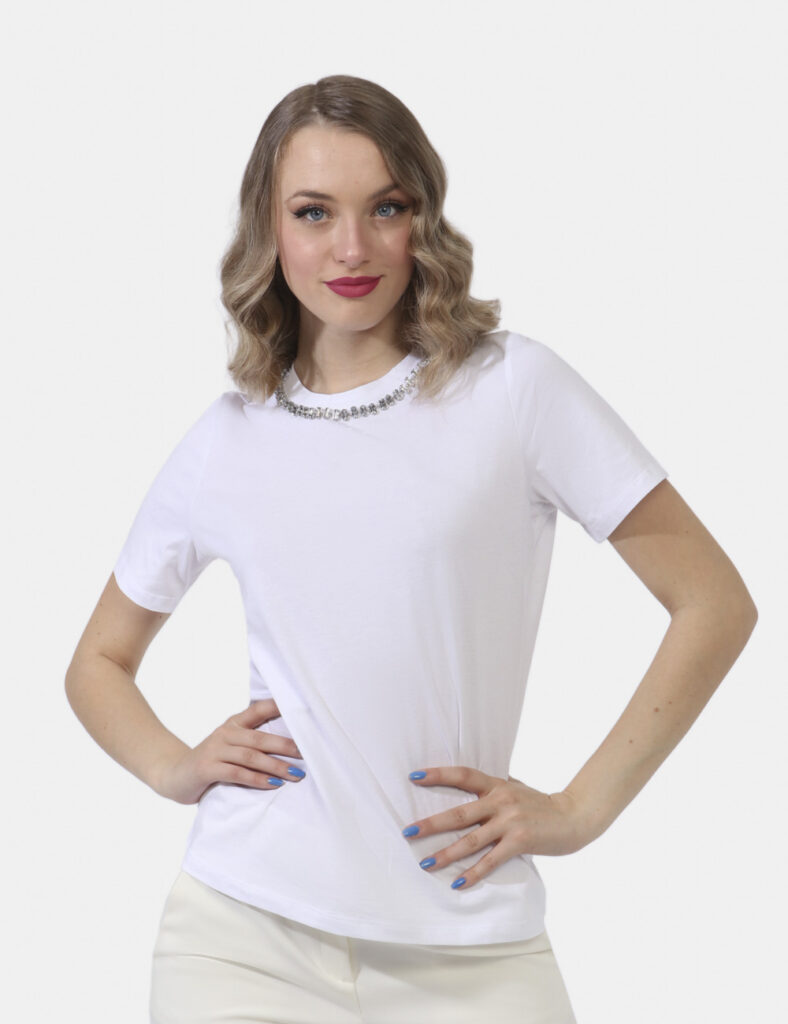 Abbigliamento donna scontato - T-shirt Emme Marella Bianco