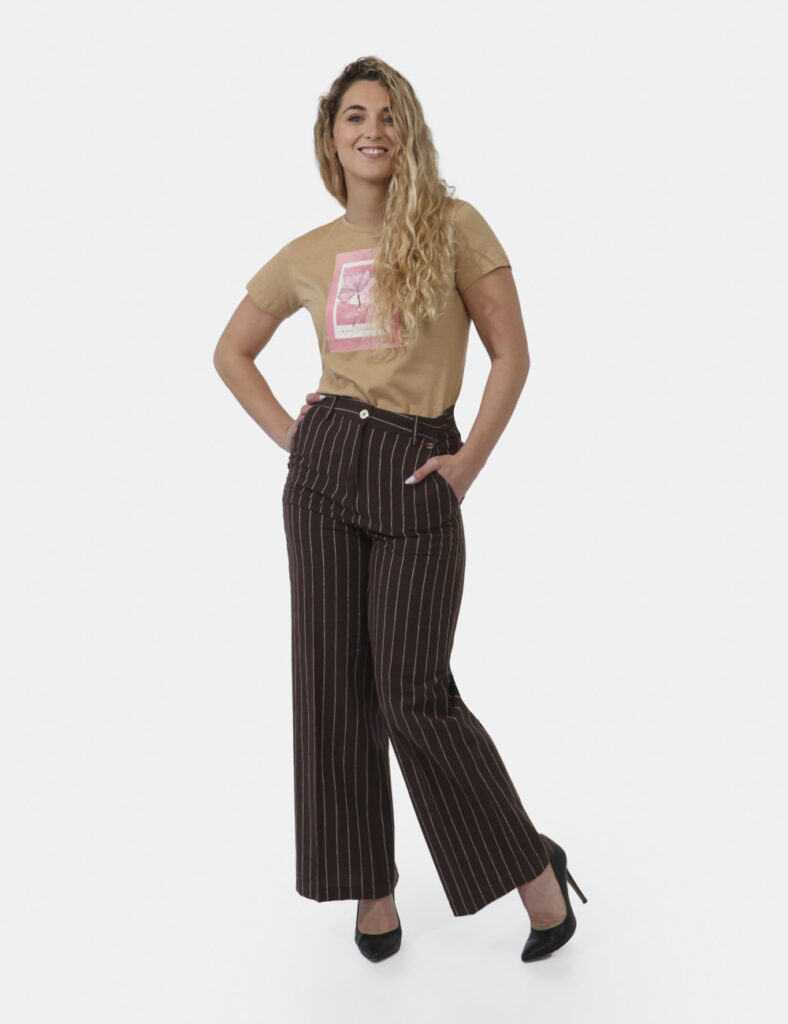 Abbigliamento donna scontato - Pantaloni Yes Zee Marrone