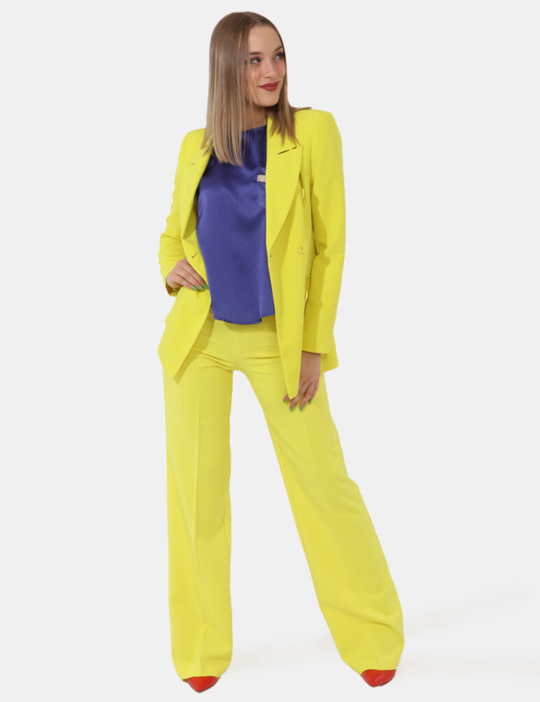 Sandro Ferrone donna outlet - Pantaloni Sandro Ferrone Giallo