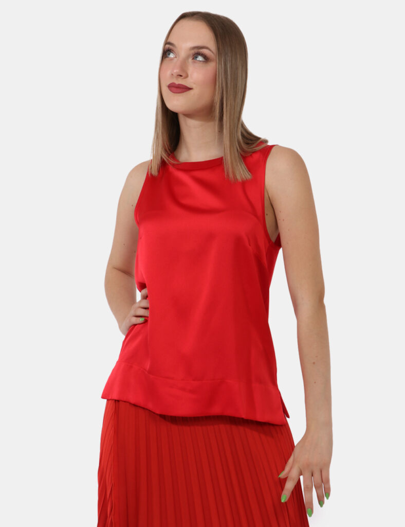 Sandro Ferrone donna outlet - Top Sandro Ferrone Rosso