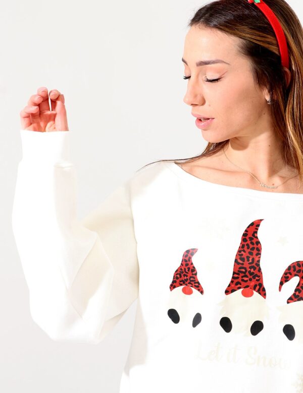 Maglia Smiling London natalizia - 80% cotone, 20% poliestere
