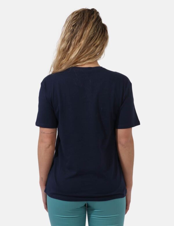 T-shirt Yes Zee Blu - T-shirt su base blu nacy con stampa centrale in azzurro e glitter dorati. La vestibilità è morbida e r