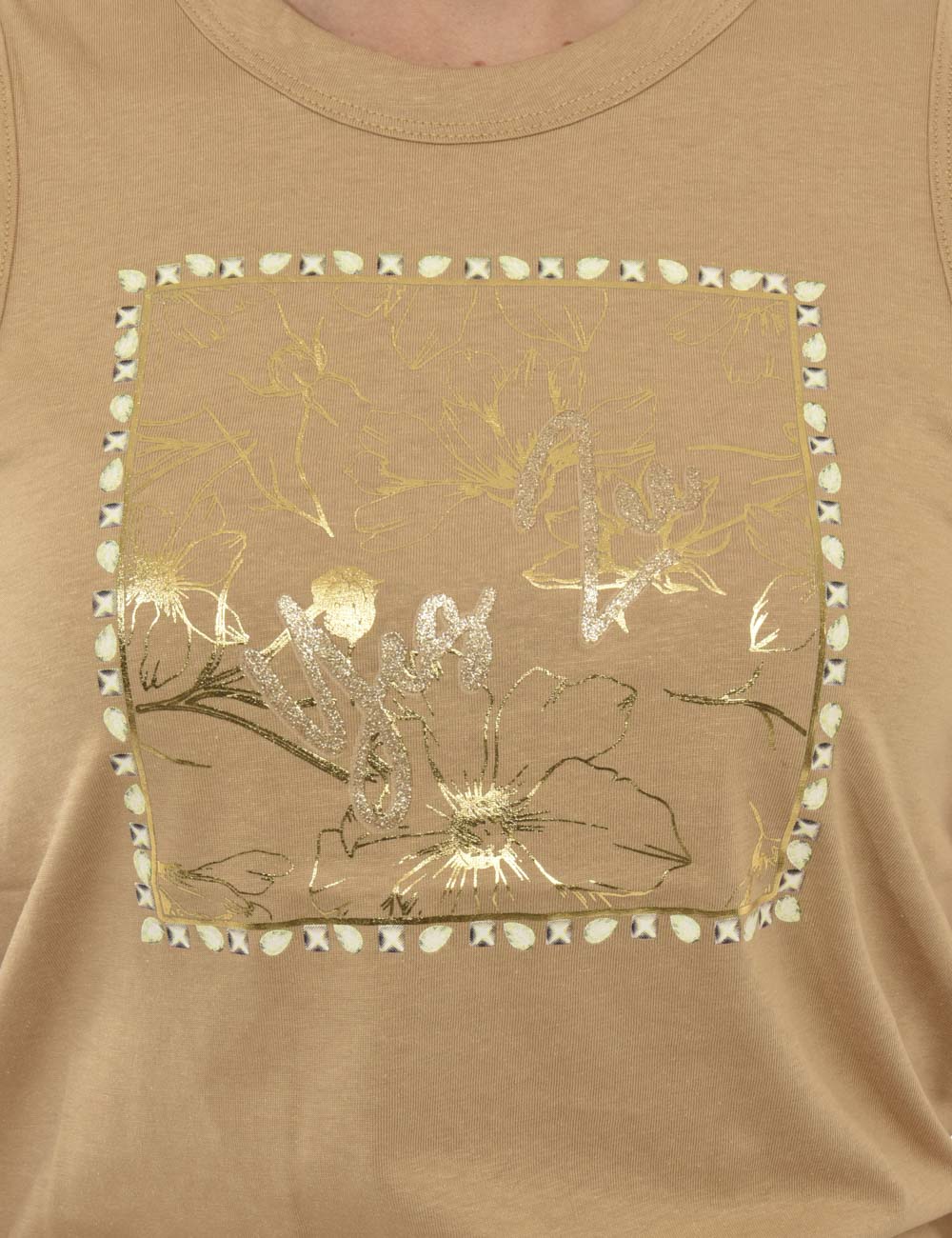 Yes Zee pelliccia ecologica con cappuccio beige