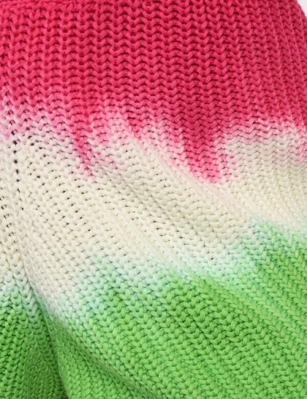 Shorts Sundek Fantasia - Shorts da spiaggia in maglina ed in tinta sfumata verde, bianco e fucsia. La vestibilità è morbida