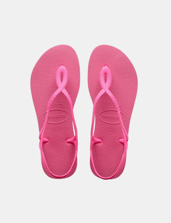 Infradito Havaianas Rosa - Ciabatte modello infradito in total rosa con stringa a Y coordinata. La calzata è comoda e aderen