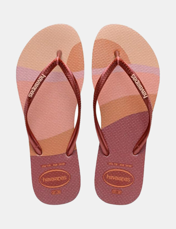 Infradito Havaianas Rosa - Ciabatte modello infradito in total rosa in varie tonalità con stringa a Y coordinata. La calzata