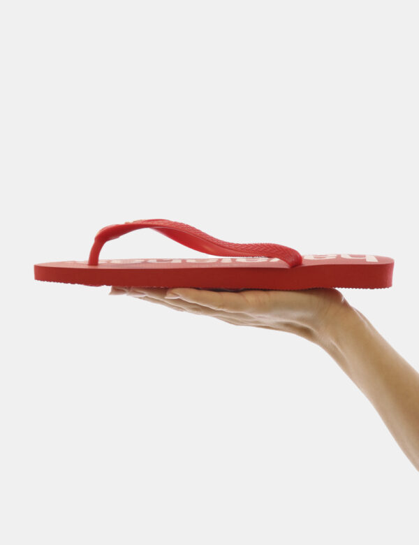 Infradito Havaianas Rosso - Ciabatte modello infradito in total rosso con logo brand bianco più stringa a Y coordinata. La c