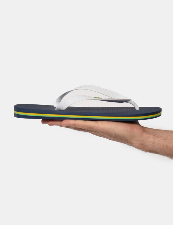 Infradito Ipanema Blu - Ciabatte modello infradito su base blu elettrico con cinturino a Y bianco. La calzata è comoda e ade