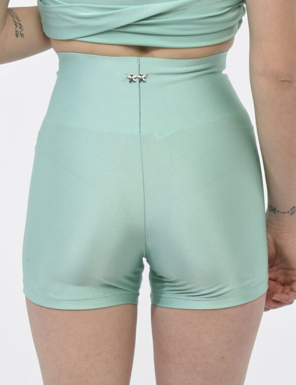 Shorts F**K Verde - Shorts modello elasticizzato in total verde acquamarina. La vestibilità è morbida e regolabile grazie ad