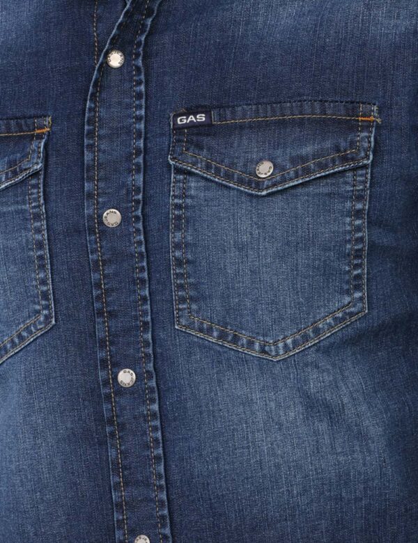 Camicia Gas Jeans - La camicia in denim è il must di questa stagione, abbinala a un jeans per fare un total look alla moda,