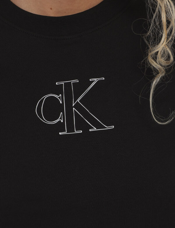 T-shirt Calvin Klein Nero - T-shirt classica in total nero con logo brand bianco. La vestibilità è morbida e regolare. La t-