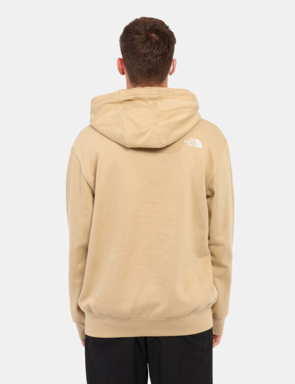 Felpa The North Face Beige - Felpa color sabbia con logo ricamato bianco sul lato sinistro. Presenta un cappuccio con coulis