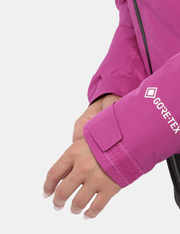 Piumino The North Face Fucsia - Piumino iconico The North Face bicolore esternamente, fucsia e nero, e internamente bordeaux