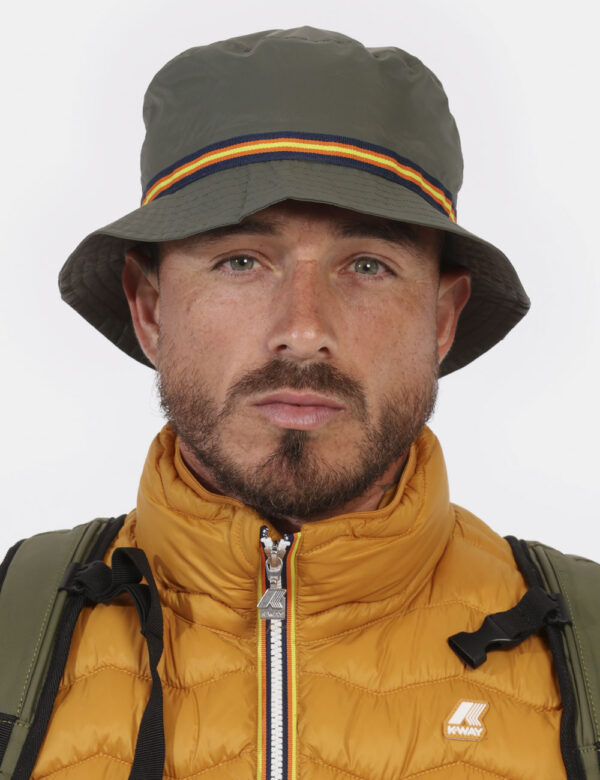 Cappello K-Way Verde - L’articolo appartiene al campionario esclusivo di stagione: pezzo unicoCod. art. K006YZ0 P CVVi ricor