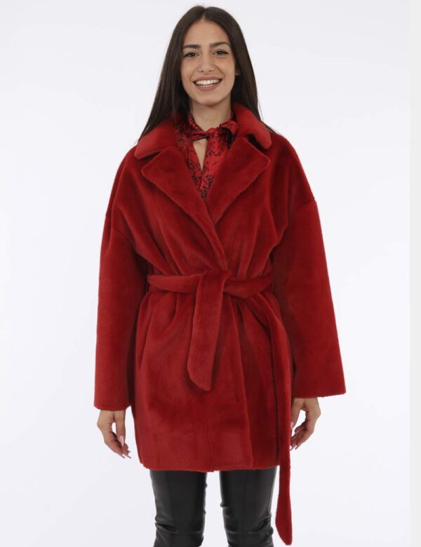 Cappotto Manila Grace Rosso - L’articolo appartiene al campionario esclusivo di stagione: pezzo unicoCod. art. K050PU A CVVi