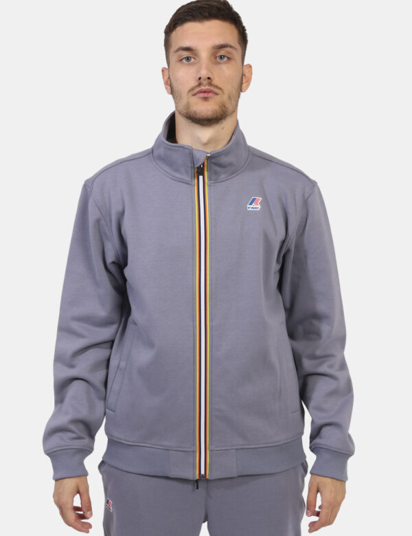 Felpa K-Way Grigio - L’articolo appartiene al campionario esclusivo di stagione: pezzo unicoCod. art. K3125VW P CVVi ricordi