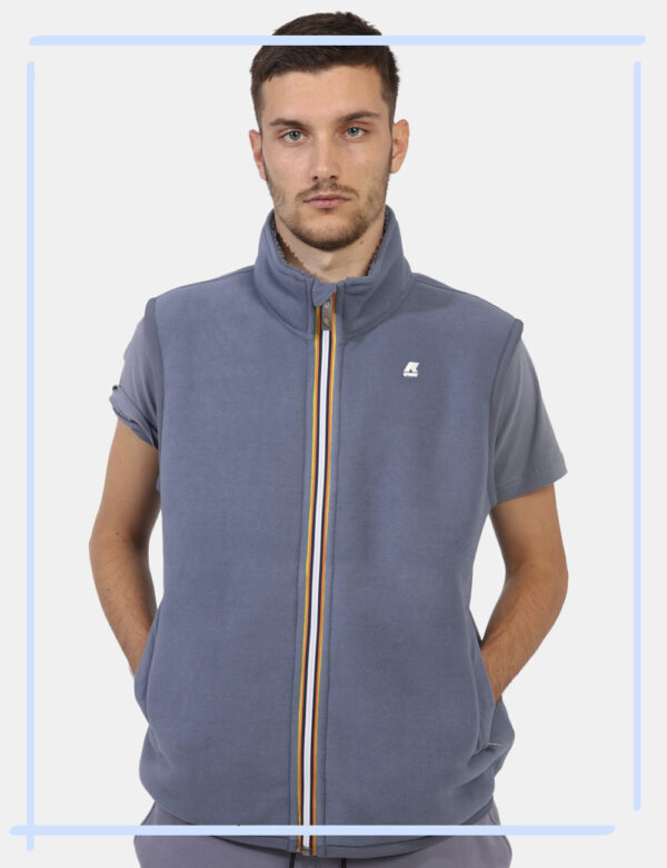 Felpa smanicata K-Way Grigio - L’articolo appartiene al campionario esclusivo di stagione: pezzo unicoCod. art. K4122WW P CV