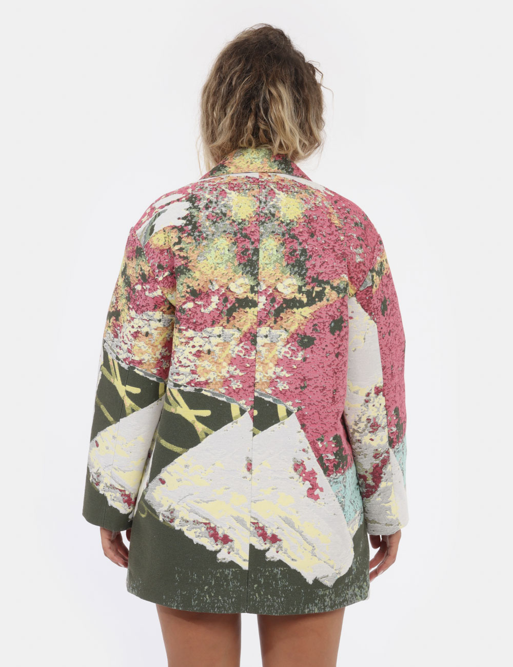 Desigual Giacca Donna A Trapezio - Nero, Chiusura Con Cerniera, Manica Lunga - Cotone E Poliestere