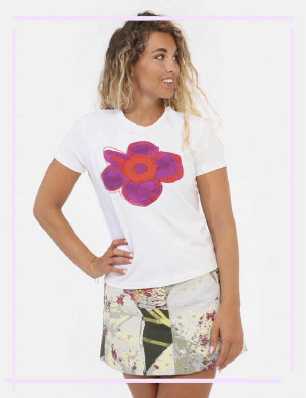 T-shirt DESIGUAL Bianco - L’articolo appartiene al campionario esclusivo di stagione: pezzo unicoCod. art. M24WWTK66 AB cvVi