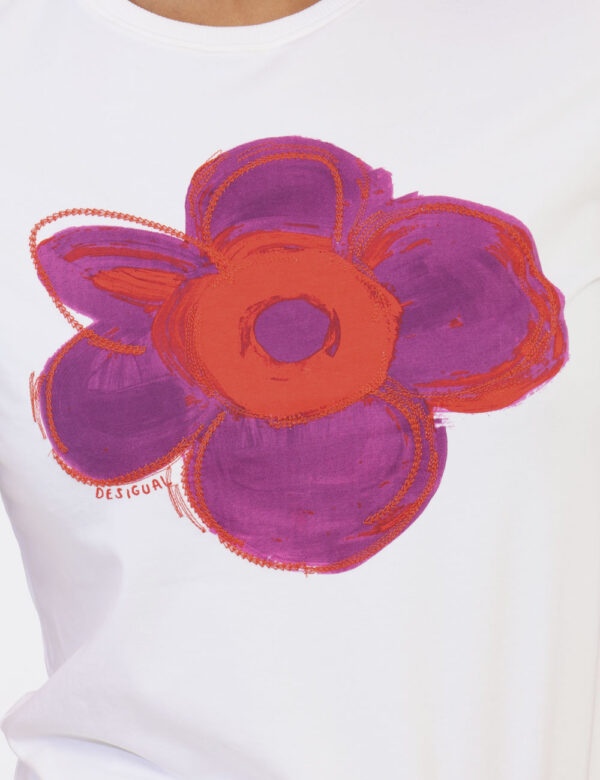 T-shirt DESIGUAL Bianco - L’articolo appartiene al campionario esclusivo di stagione: pezzo unicoCod. art. M24WWTK66 AB cvVi