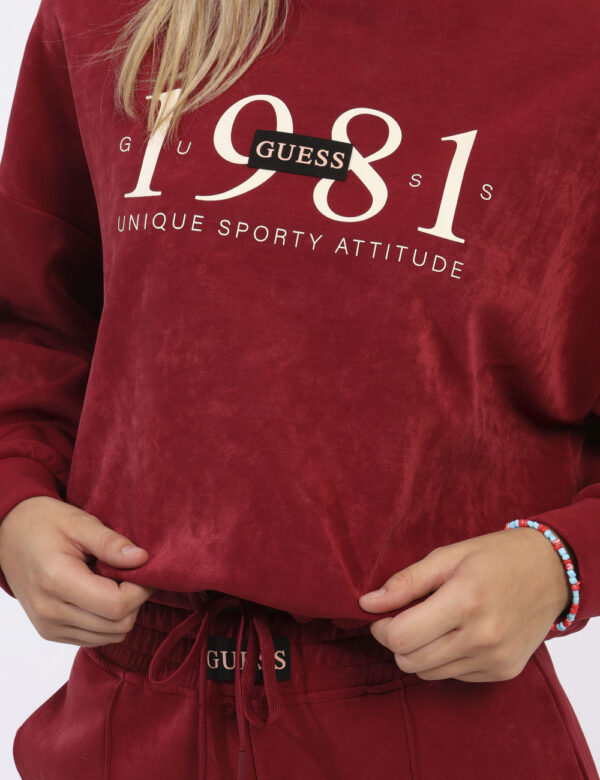 Felpa Guess Bordeaux - L’articolo appartiene al campionario esclusivo di stagione: pezzo unicoCod. art. V3BQ00KBC00 GS CVVi