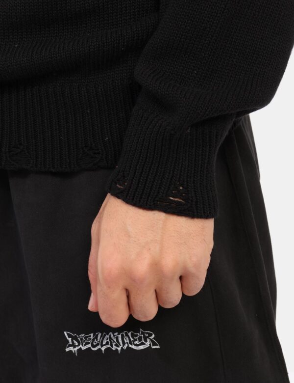 Maglia con cappuccio Disclaimer Nero - L’articolo appartiene al campionario esclusivo di stagione: pezzo unicoCod. art. 24ID