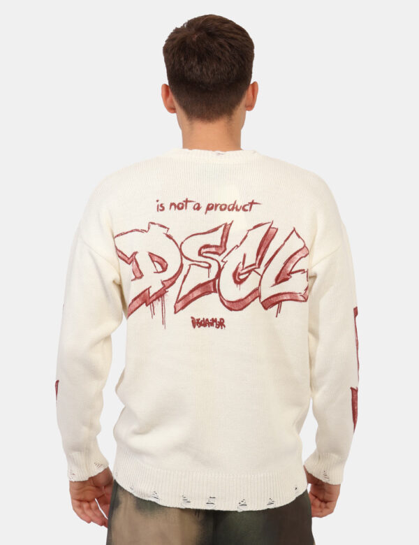 Maglia Disclaimer Panna - L’articolo appartiene al campionario esclusivo di stagione: pezzo unicoCod. art. 24IDS54543 M CVVi