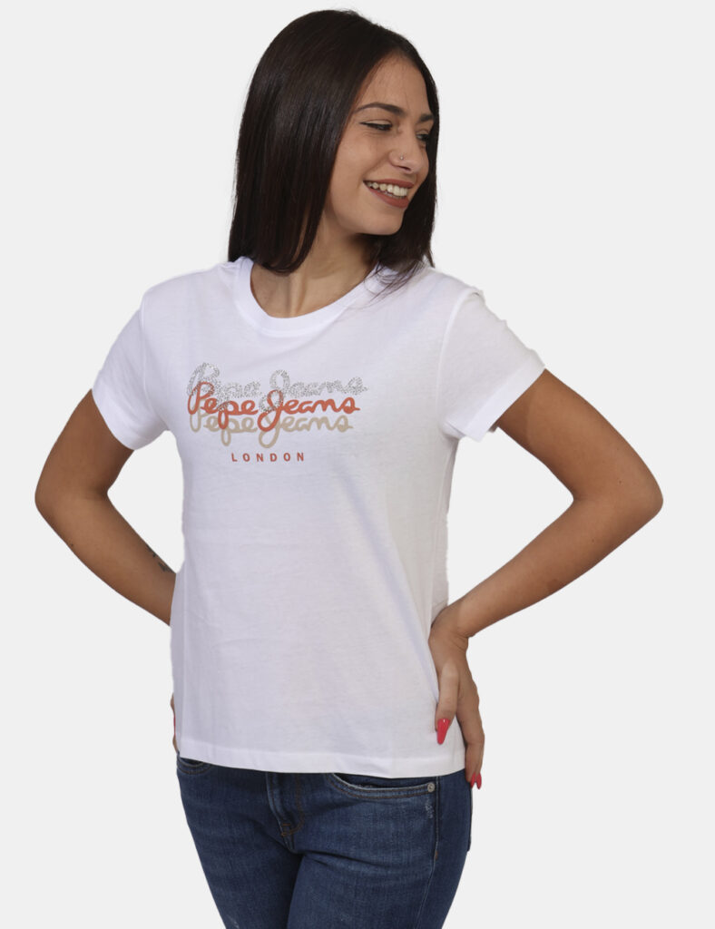 T-shirt da donna scontata - T-shirt Pepe Jeans Bianco