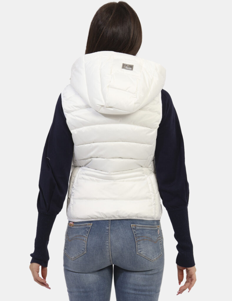 Yes Zee blusa in cotone con applicazioni gioiello bianco