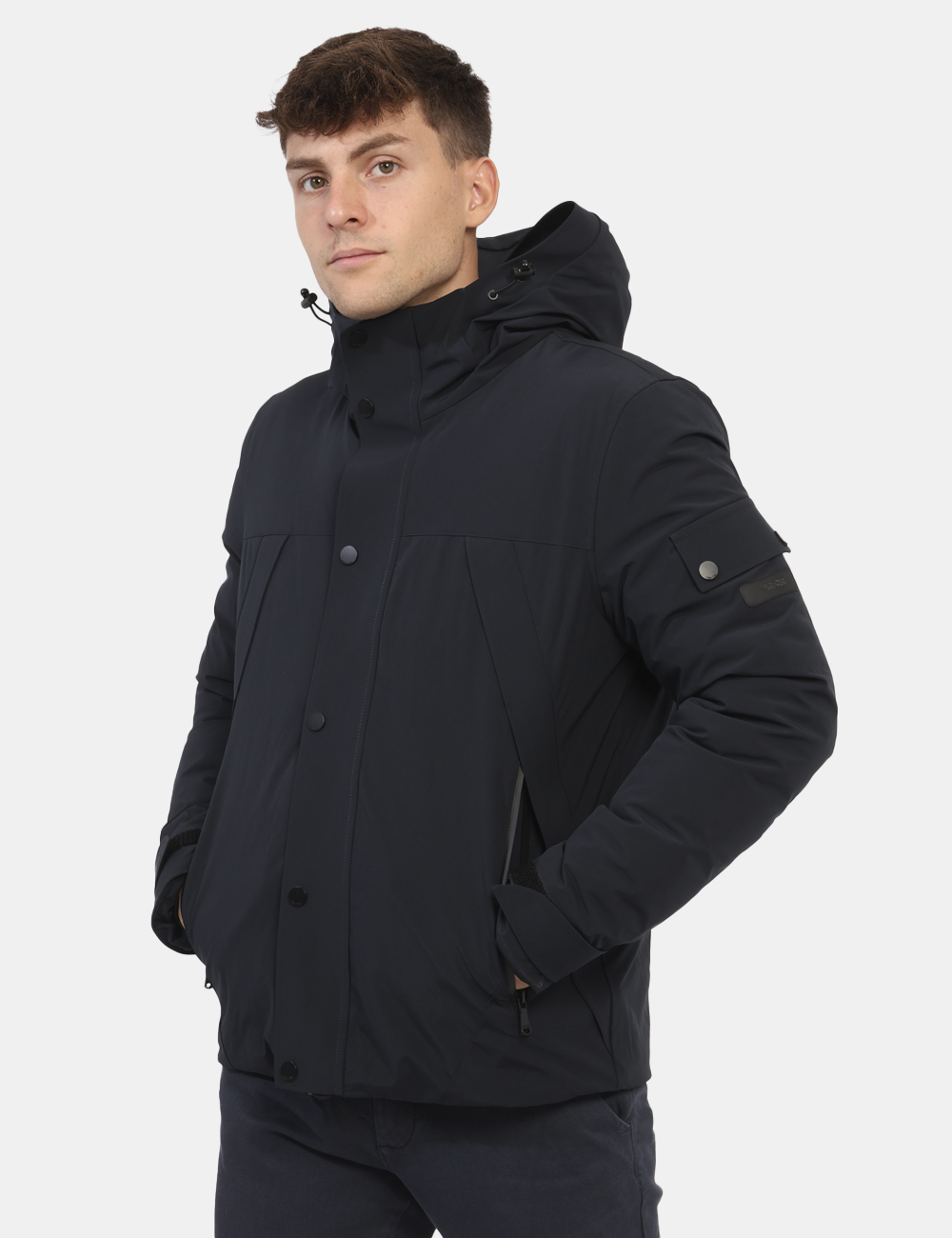 Giubbino Parka Uomo Yes Zee Yes Zee Men's Unlined Double-Breasted