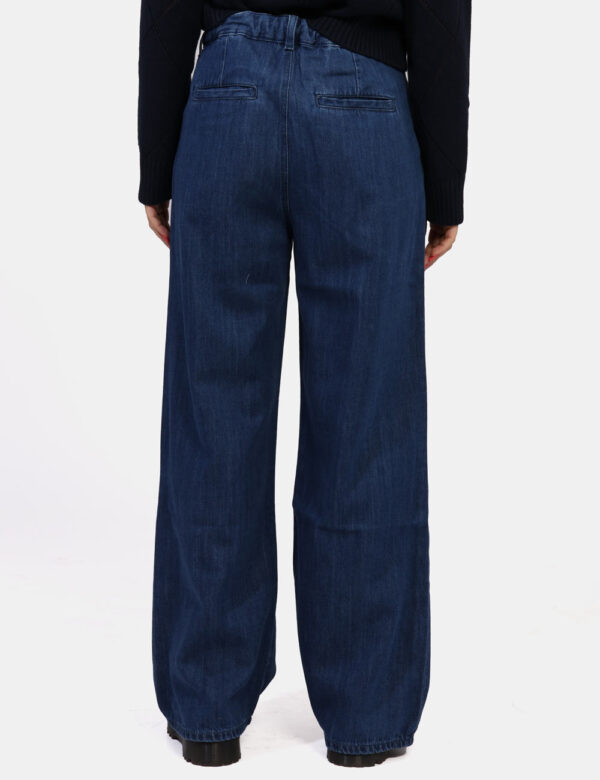 Jeans Pepe Jeans Jeans - Jeans a palazzo dal taglio ampio con pences frontali, vita elasticizzata per una vestibilità comoda