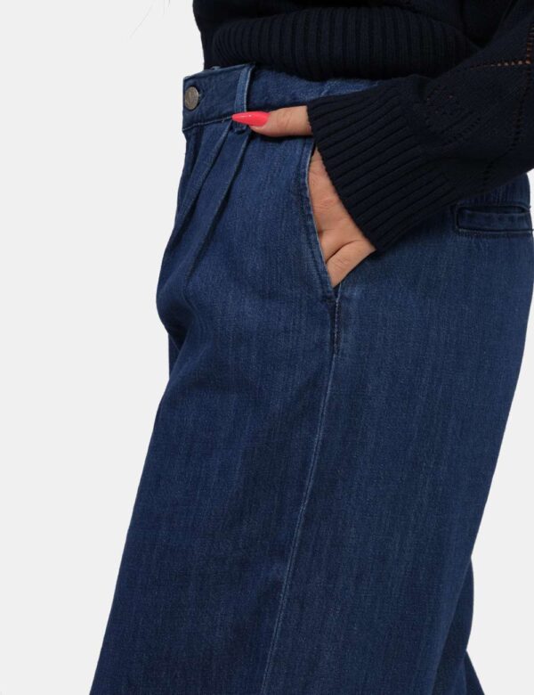 Jeans Pepe Jeans Jeans - Jeans a palazzo dal taglio ampio con pences frontali, vita elasticizzata per una vestibilità comoda