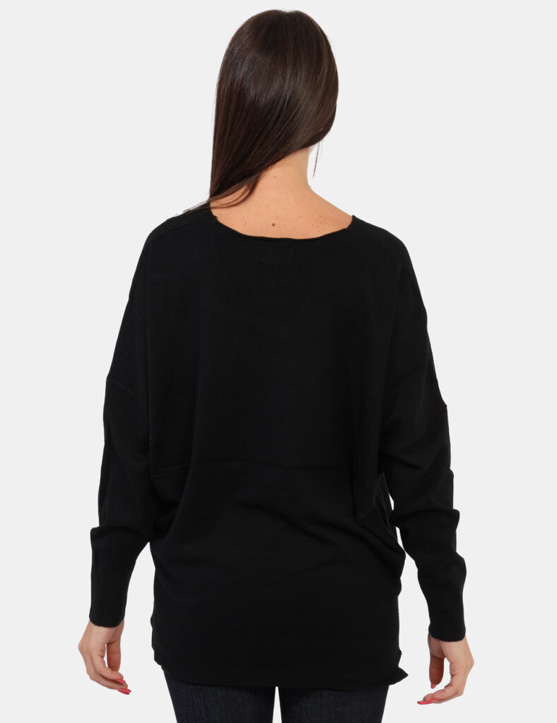 Maglione da donna in offerta Black Friday - Maglia Materica Nero