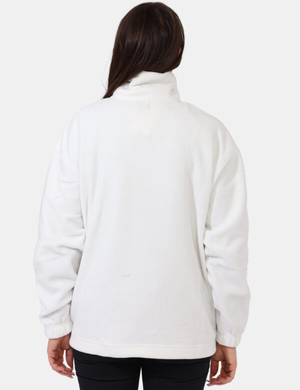 Pile Concept83 Bianco - Pile leggero in total bianco panna. La vestibilità è morbida e pratica grazie a zip sul fronte. Il p