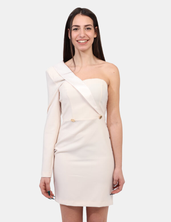 Vestito Denny Rose Panna taglia 42 - L’articolo appartiene al campionario esclusivo di stagione: pezzo unico.Cod. art. C511D