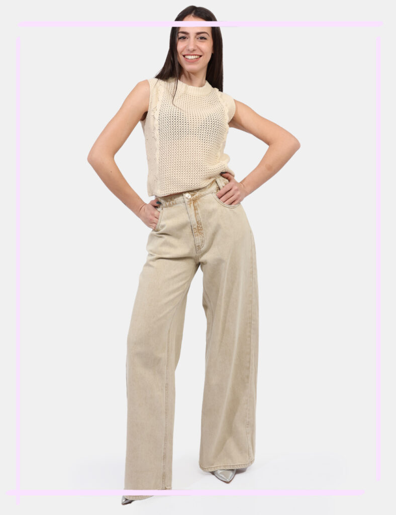 Outlet jeans da donna scontati - Jeans Denny Rose Beige taglia 27