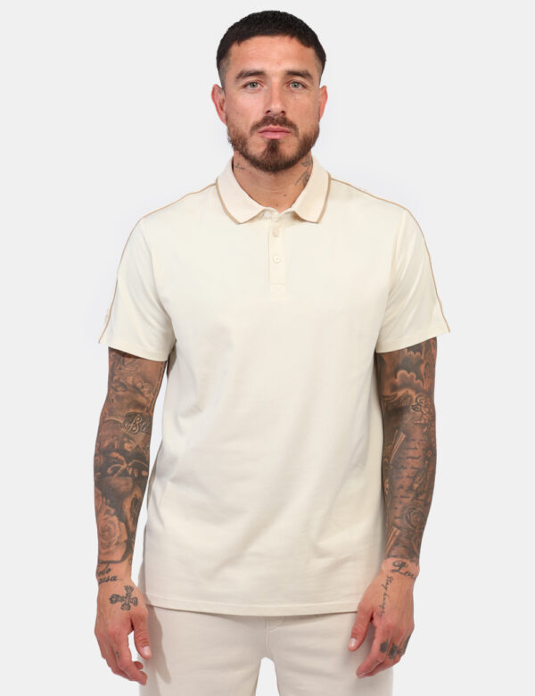 Polo Guess Panna taglia L - L’articolo appartiene al campionario esclusivo di stagione: pezzo unico.Cod. art. M4YP40KARS0 GS