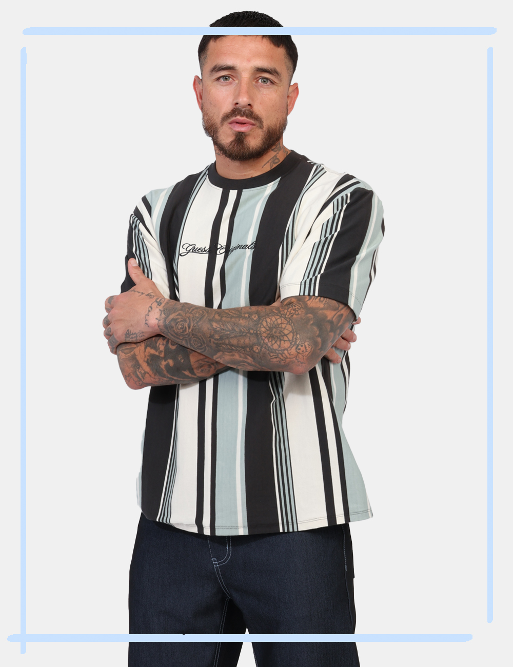 T-shirt Guess Fantasia taglia L - L’articolo appartiene al campionario esclusivo di stagione: pezzo unico.Cod. art. M5GI59K8