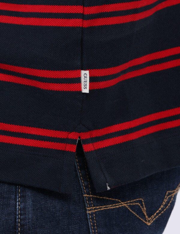 Polo Guess Blu taglia L - L’articolo appartiene al campionario esclusivo di stagione: pezzo unico.Cod. art. M5RP29KCOT1 GS C