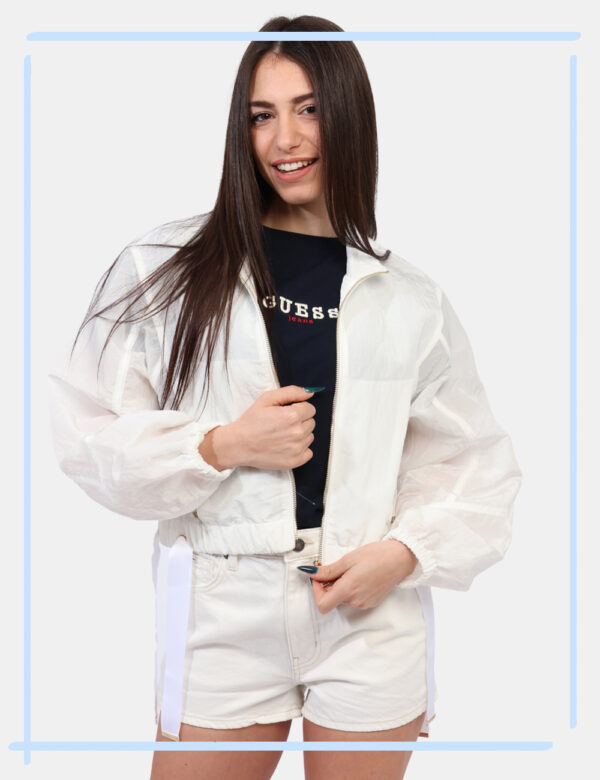 Giacca Guess Bianco taglia S - L’articolo appartiene al campionario esclusivo di stagione: pezzo unico.Cod. art. W5GL18WH5X2